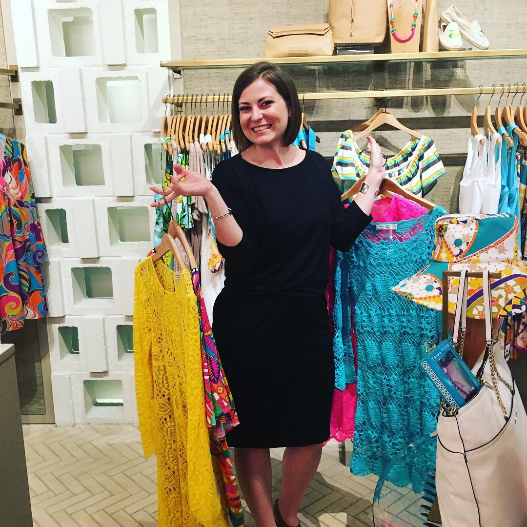 You know what your reward is for finishing your 24th novel and losing over 30 lbs.? Dress shopping for the launch party at @_trina_turk at Phipps! Thanks to Manager Brittany Green for making me feel so special!