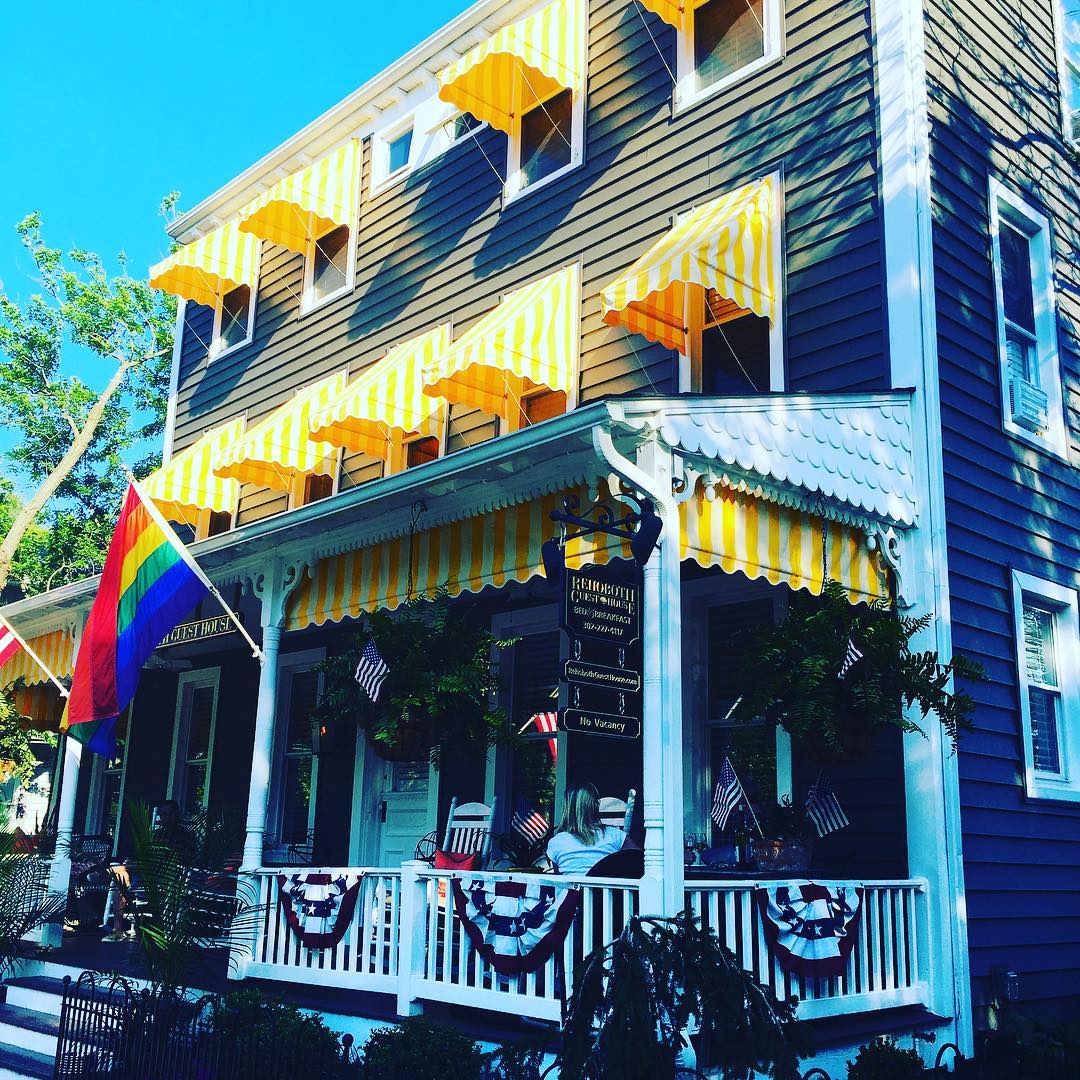 Picture perfect beach bed & breakfast in @rehoboth_beach. Unfortunately this is not where I am staying...